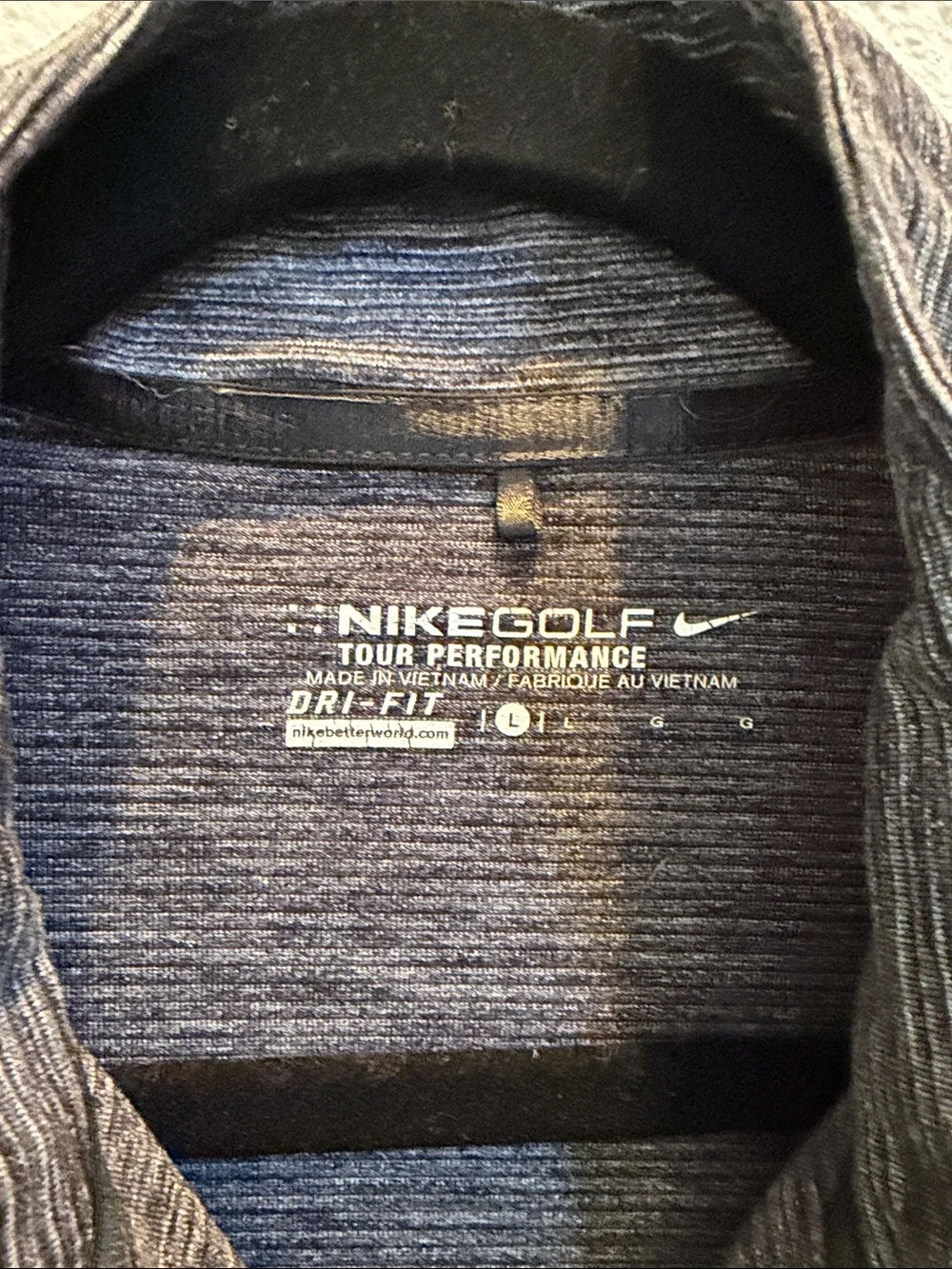 Nike Golf DRI-FIT Womens Black & Gray Heather Performance Jacket Neon Yellow